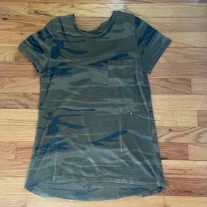 Cute camo shirt only worn twice.